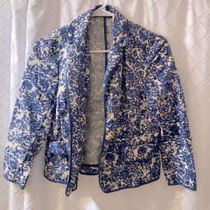 Blue and ivory blazer Women’s size 8